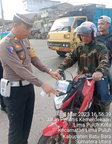 Kasat Lantas Polres Batubara Pimpin Ops Keselamatan Toba 2023