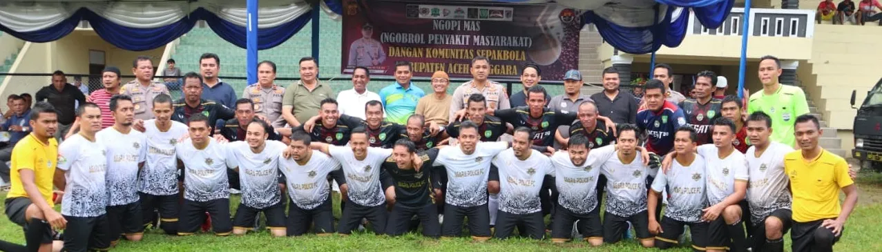 Kapolres Agara Silaturahim Komunitas Sepakbola