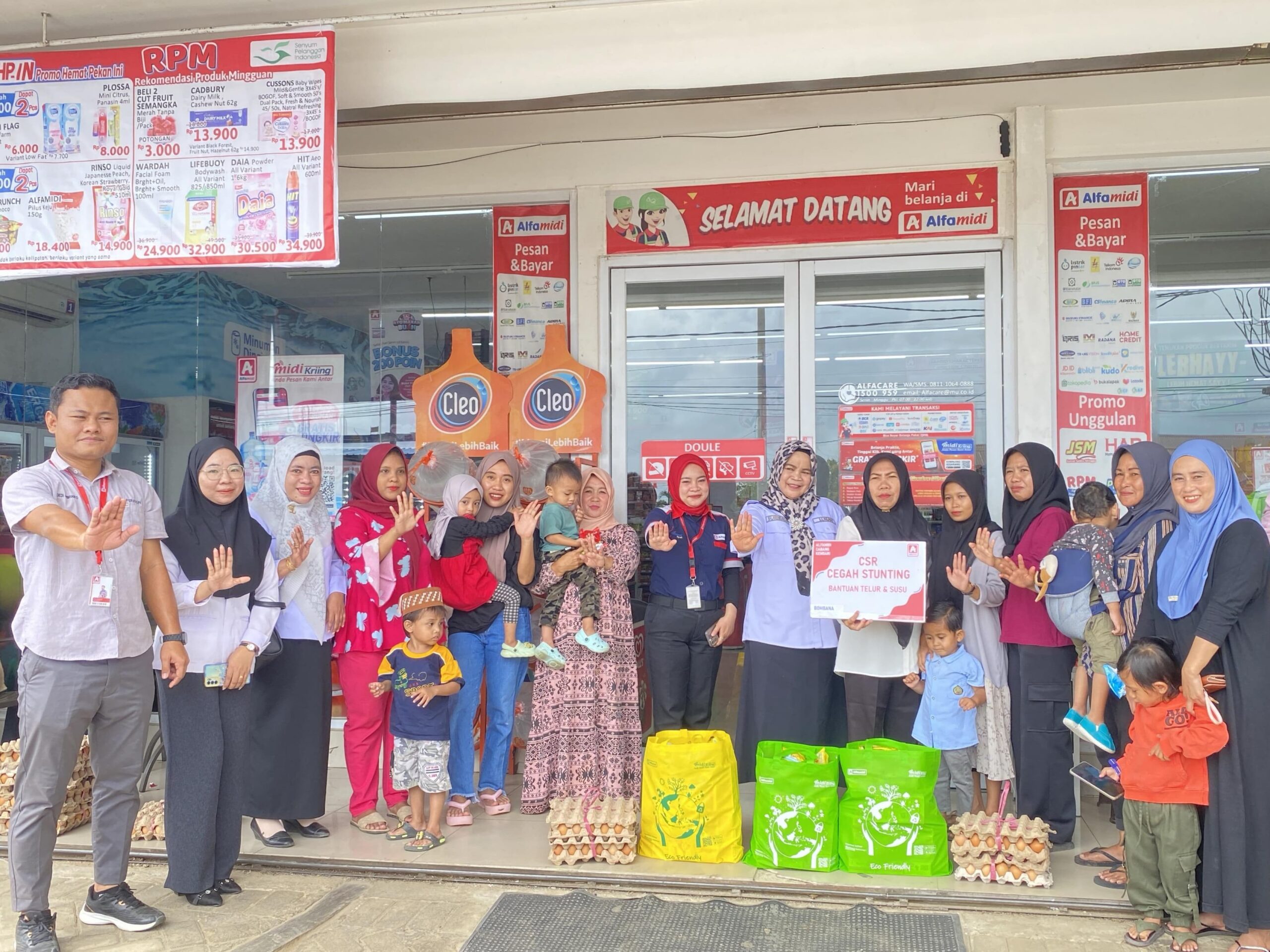 Tingkatkan Gizi Selama 6 Bulan, Alfamidi Bantu Entaskan Stunting Ratusan Anak