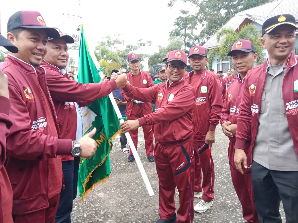 Ratusan Atlet Aceh Timur Dilepas Menuju Pora