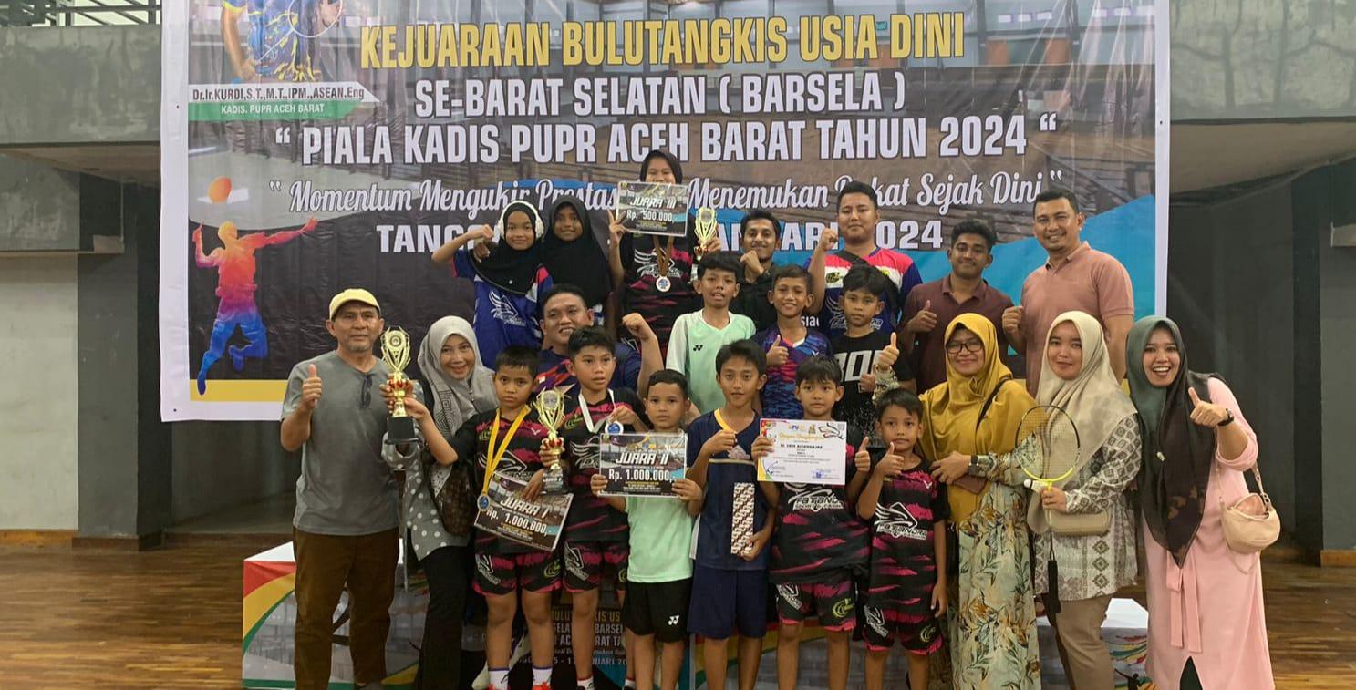 Atlet SBC Abdya Sumbang 3 Medali Kejuaraan Bulutangkis
