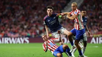 Liga Champions: Diwarnai Kontroversi VAR, Atletico vs Arsenal Imbang