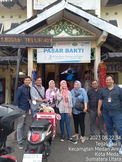 BRI Unit Bakti-Branch Office Medan Sisingamangaraja Gerebek Pasar Bakti Medan