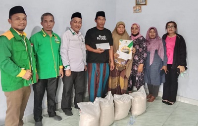 Baznas Sumut Serahkan Bantuan Untuk Korban Kebakaran