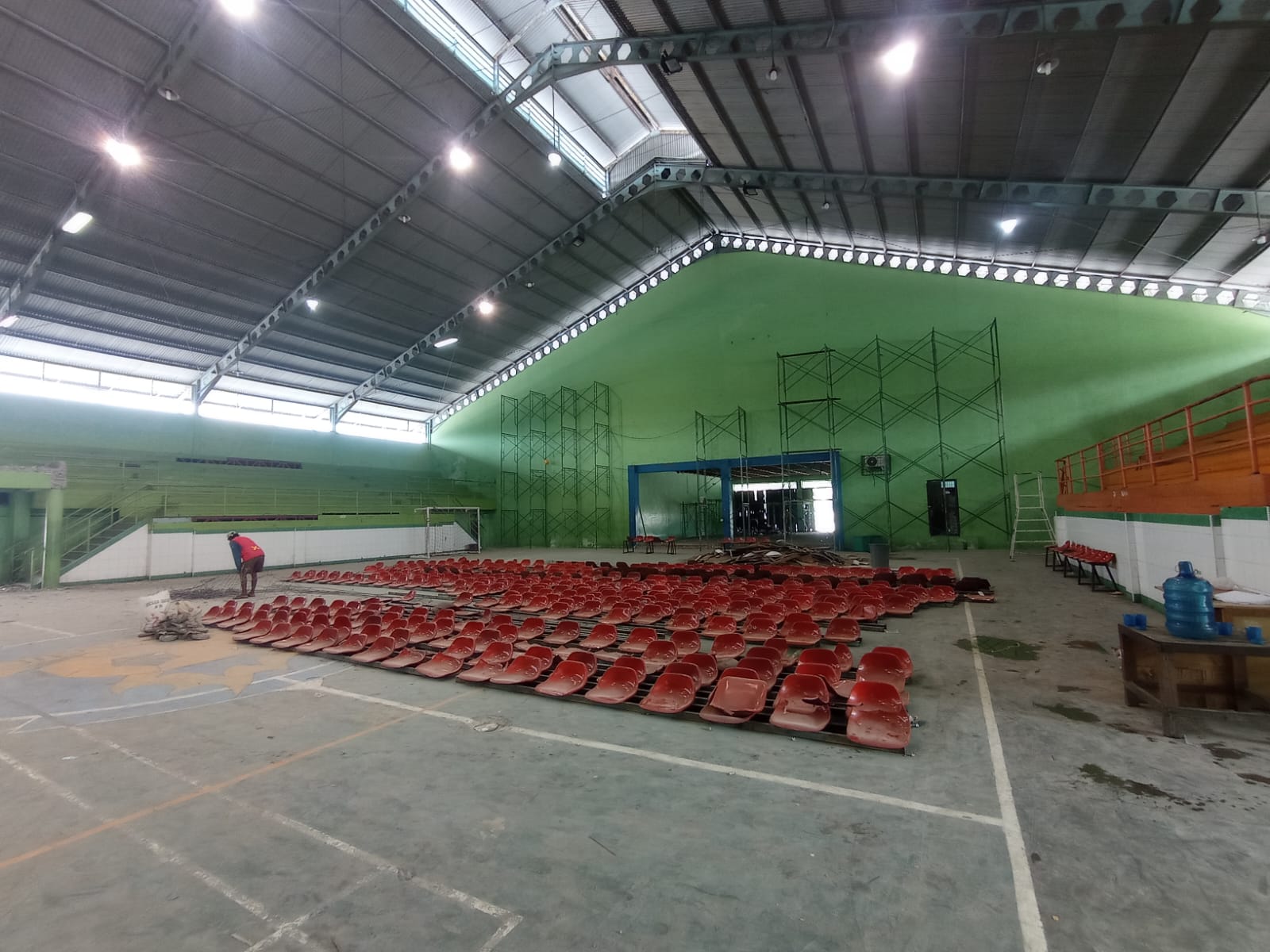 Pemko Binjai Rehab Gor Rambung Persiapan PON XXI