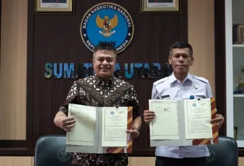 PTPN III (Persero) Tandatangani Perjanjian Kerjasama P4GN Dengan BNN Sumut