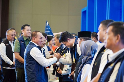 Pemerintah Kecamatan Panyabungan Gelar Sertijab 24 Kades Definitif