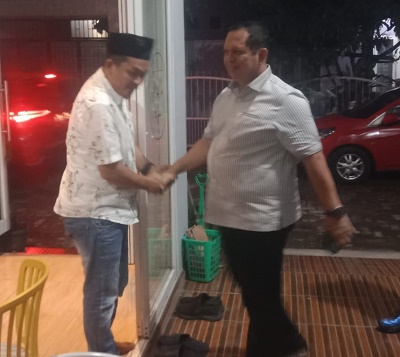 Mantan Kapolres Batubara Kunjungi Posko Darwis Harahap