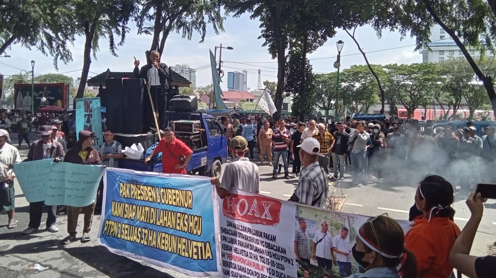 Ratusan Warga Siap Mati Pertahankan Lahan 32 Hektar Di Helvetia
