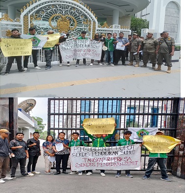 HM IKLAB RAYA Gelar Aksi Jilid II di Kantor Gubsu Dan Kejatisu