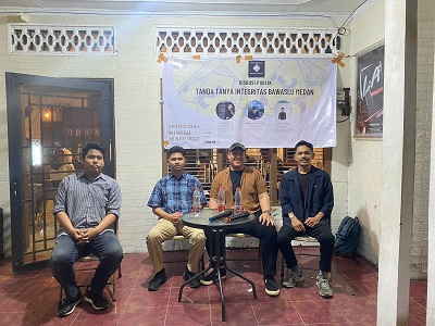 Institut Kolektif Medan Gelar Diskusi Publik Pertanyakan Integritas Bawaslu Medan Jelang Pemilu 2024
