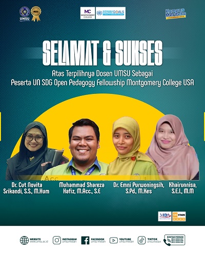 Empat Dosen UMSU Lolos Program UN SGD Open Pedagogy Fellowship