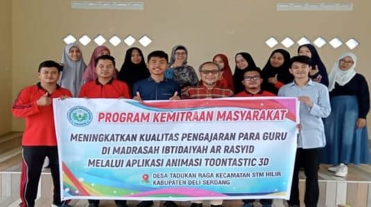 Dosen Unimed Edukasi Guru MIS Ar-Rasyid Dengan Media Pembelajaran Berbasis TIK
