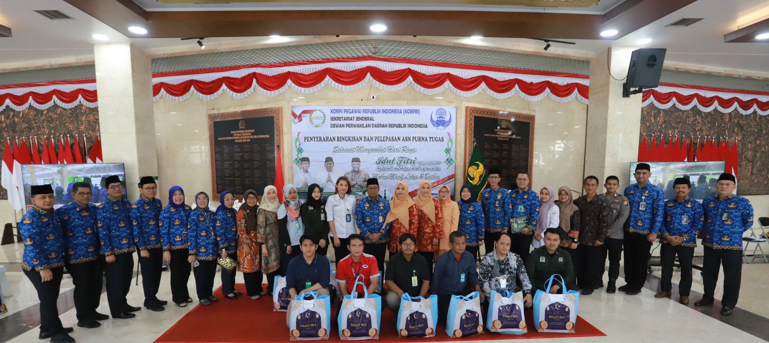 Sambut Idulfitri, Korpri Setjen DPD RI Salurkan Bingkisan