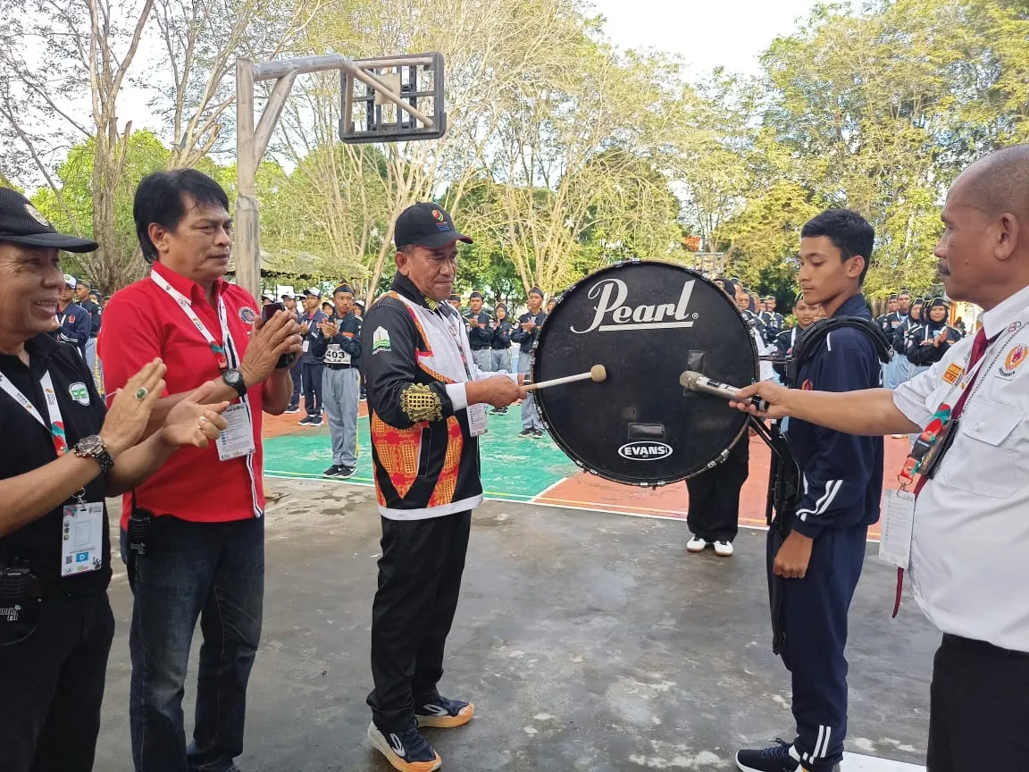 Drum Band Mulai Diperlombakan Di Pora XIV Pidie
