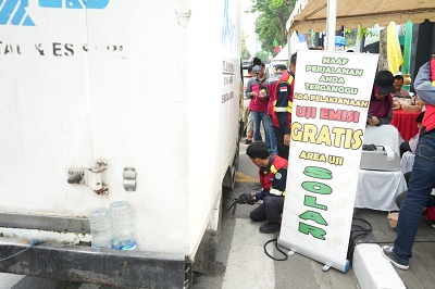 Peduli Pencemaran Udara, Masyarakat Antusias Mengikuti Uji Emisi Kendaraan Bermotor
