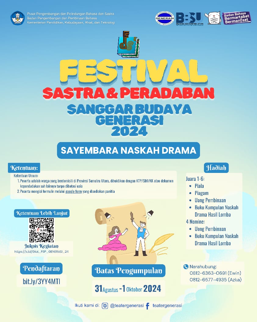 Sumut Minim Naskah Drama, Sanggar GENERASI Gelar Sayembara