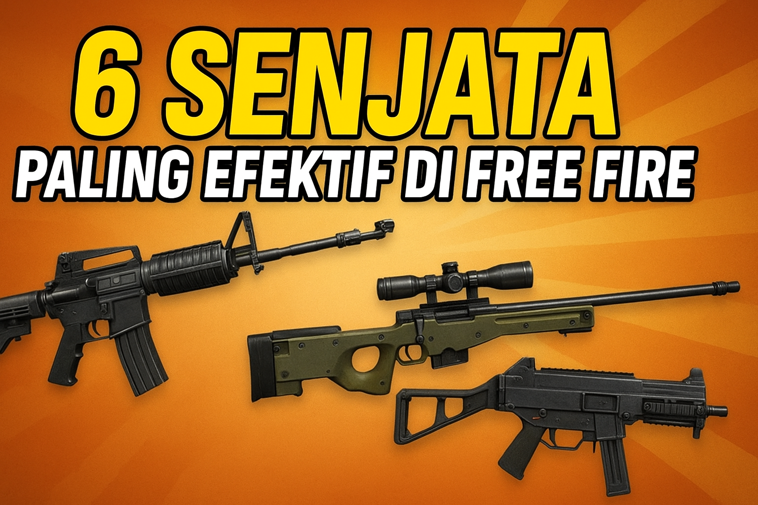 6 Senjata Paling Efektif di Free Fire