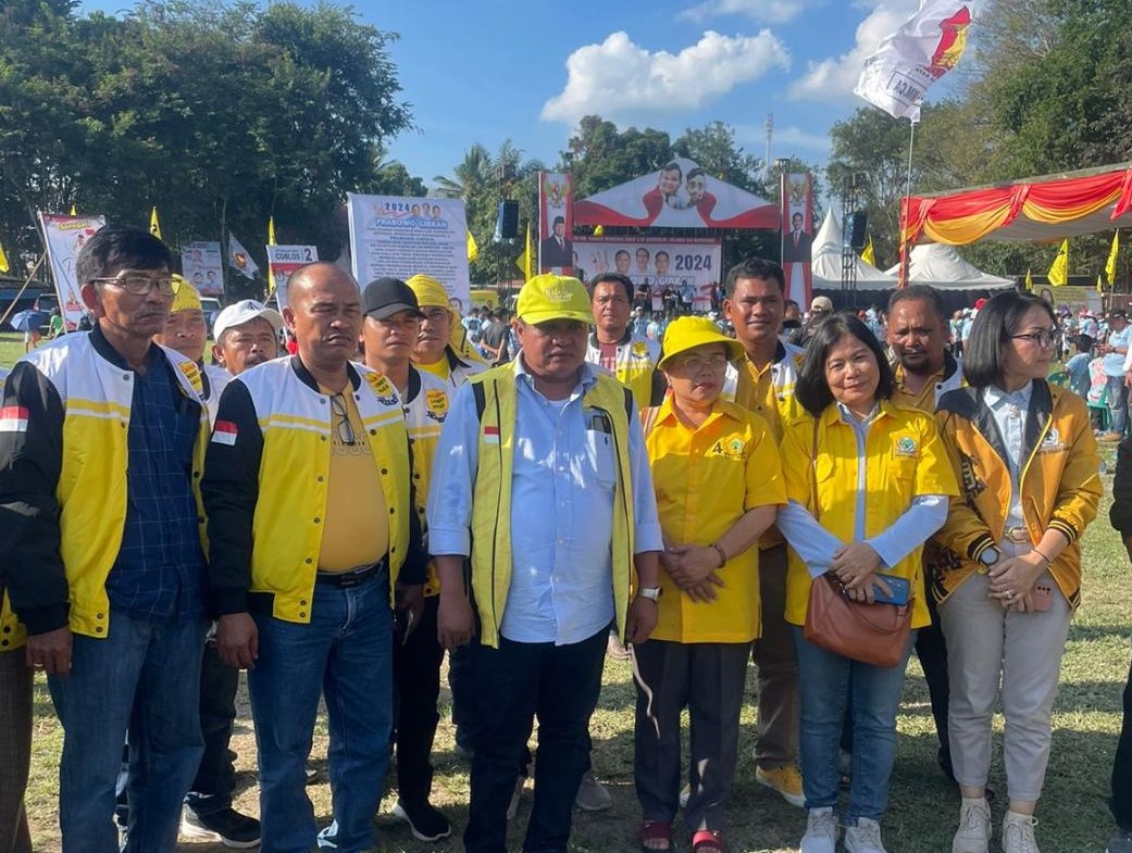 Di Samosir, Lamhot Sinaga Kampanyekan Prabowo- Gibran Menang Satu Putaran