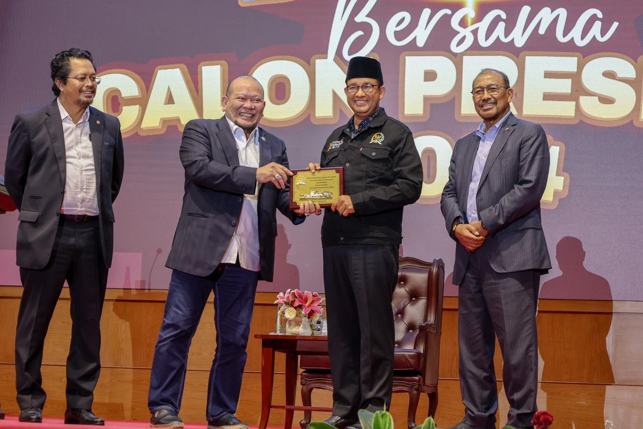 Anies Jawab Delapan Isu Penting Di Sarasehan DPD RI Bersama Calon Presiden 2024