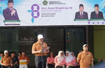 Rayakan HAB Ke 78 Kakanwil Kemenagsu Ingatkan Bina Harmoni Beragama