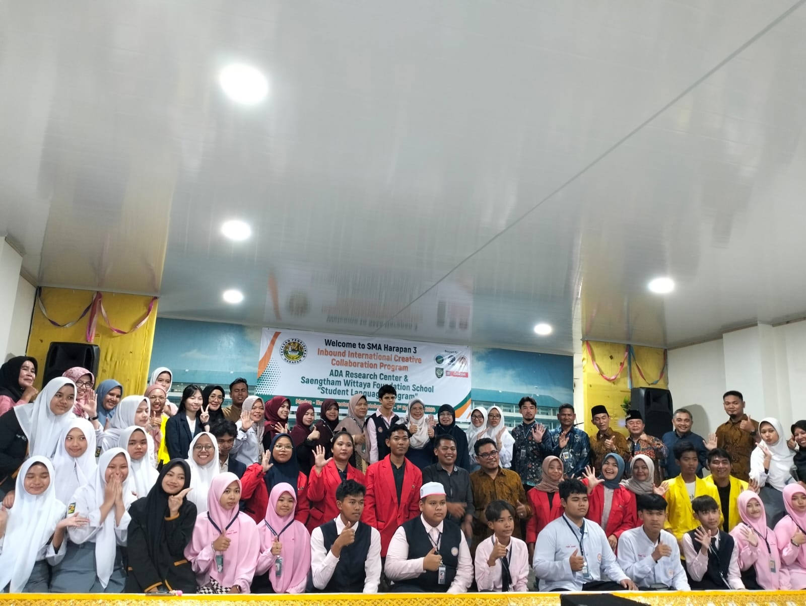 SMA Harapan 3 Tuan Rumah Program Kolaborasi Kreatif Internasional Inbound