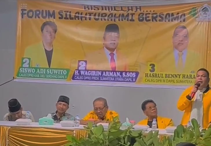 Caleg DPR RI Dapil Sumut 1 Dari Partai Golkar No 3 Hasrul Benny Harahap Hadiri Forum Silaturahmi Bersama