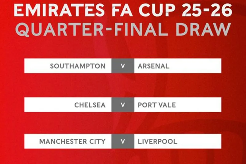 Drawing Perempat Final Piala FA: Man City Lawan Liverpool