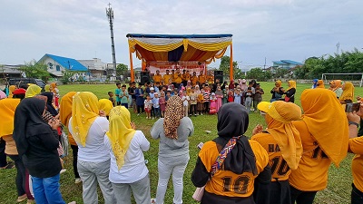 Rangkaian HUT Ke-17, DPC Partai Hanura Medan Gelar Baksos Senam Sehat Bersama