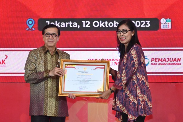 Setjen DPR RI Pertahankan JDIH Award Sebagai Pengelola Terbaik Ke-II