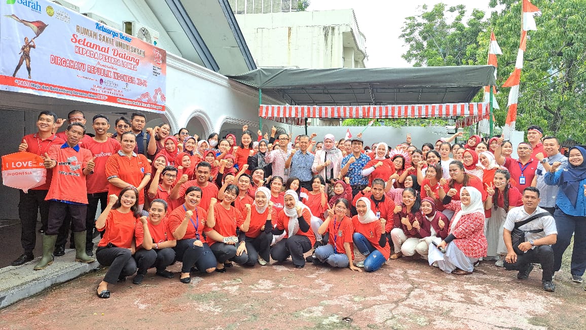 Meriahkan HUT Ke-79 RI, Karyawan RSU Sarah Medan Adakan Perlombaan