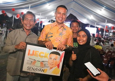 Festival Imlek 2024 Di Cemara Asri, Masyarakat Antusias Dukung Prabowo-Gibran Dan Ijeck Maju Ke Senayan