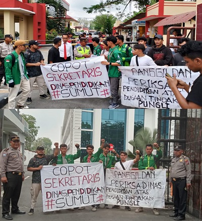 HM IKLAB RAYA Gelar Aksi Di Poldasu Dan Kejatisu