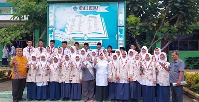 Siswa MTsN 2 Medan Ikrar Stop Bullying Kekerasan Dan Perundungan