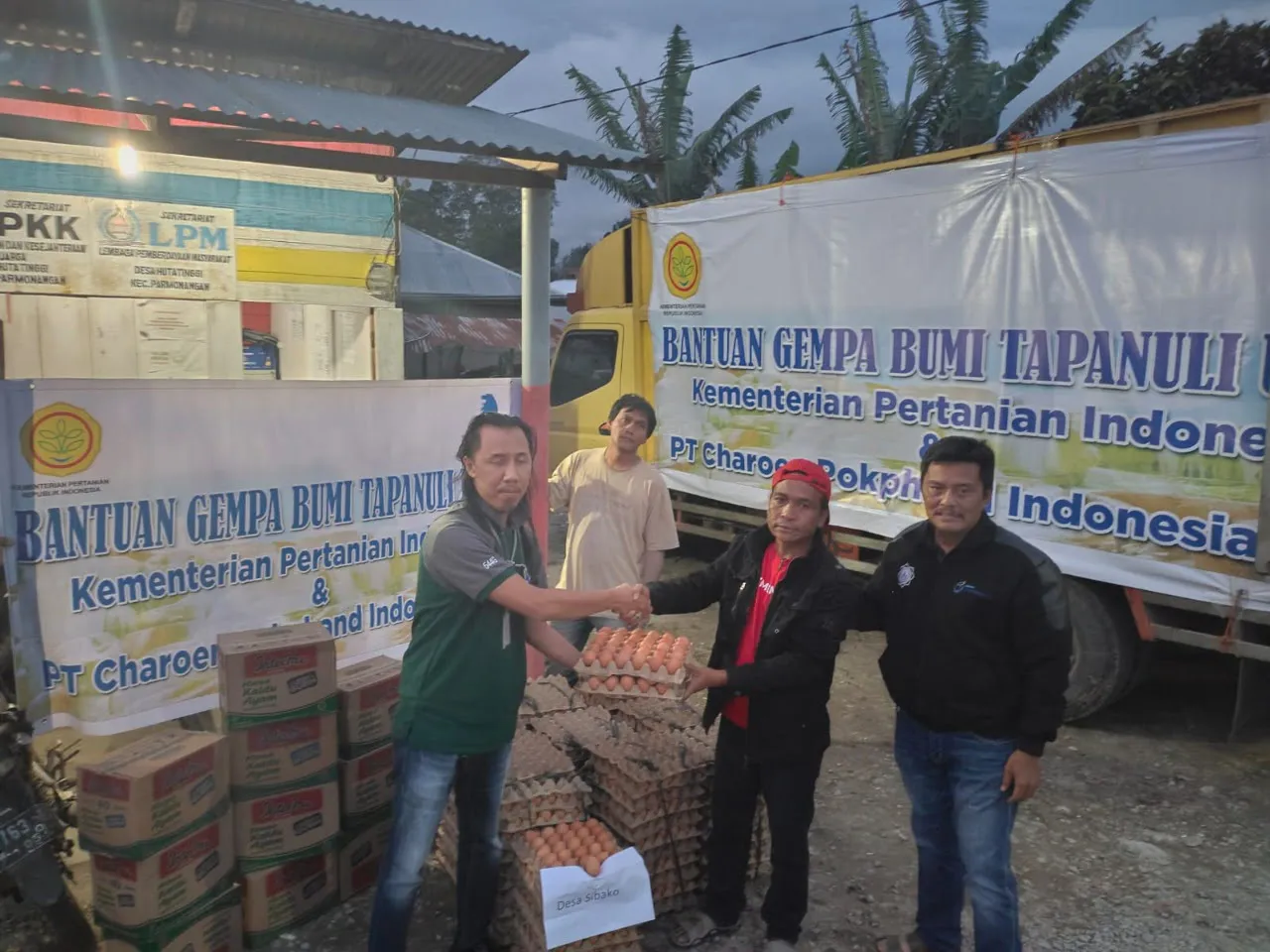 PT CPI Salurkan Bantuan Korban Gempa Bumi Taput