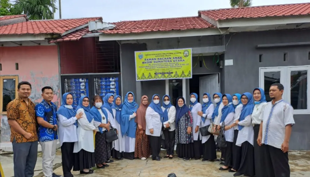 BKOWSU Resmikan Taman Bacaan Anak Di Mencirim
