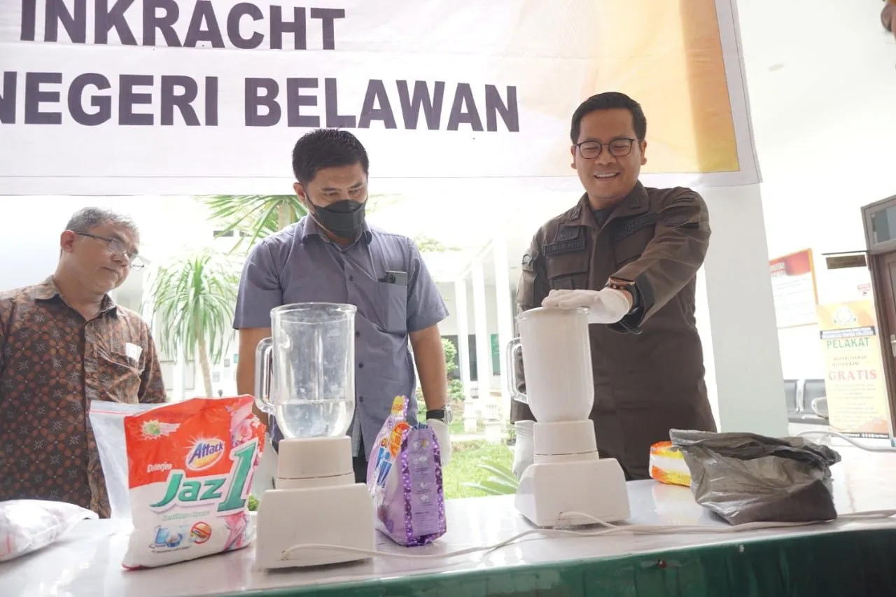 Kejari Belawan Musnahkan Barang Bukti Narkoba