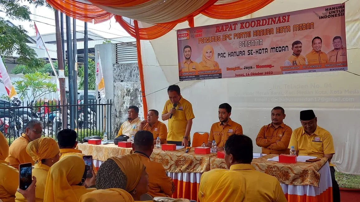 Optimis Lulus Verifikasi Faktual, DPC Hanura Medan Targetkan 6 Kursi Di Legislatif