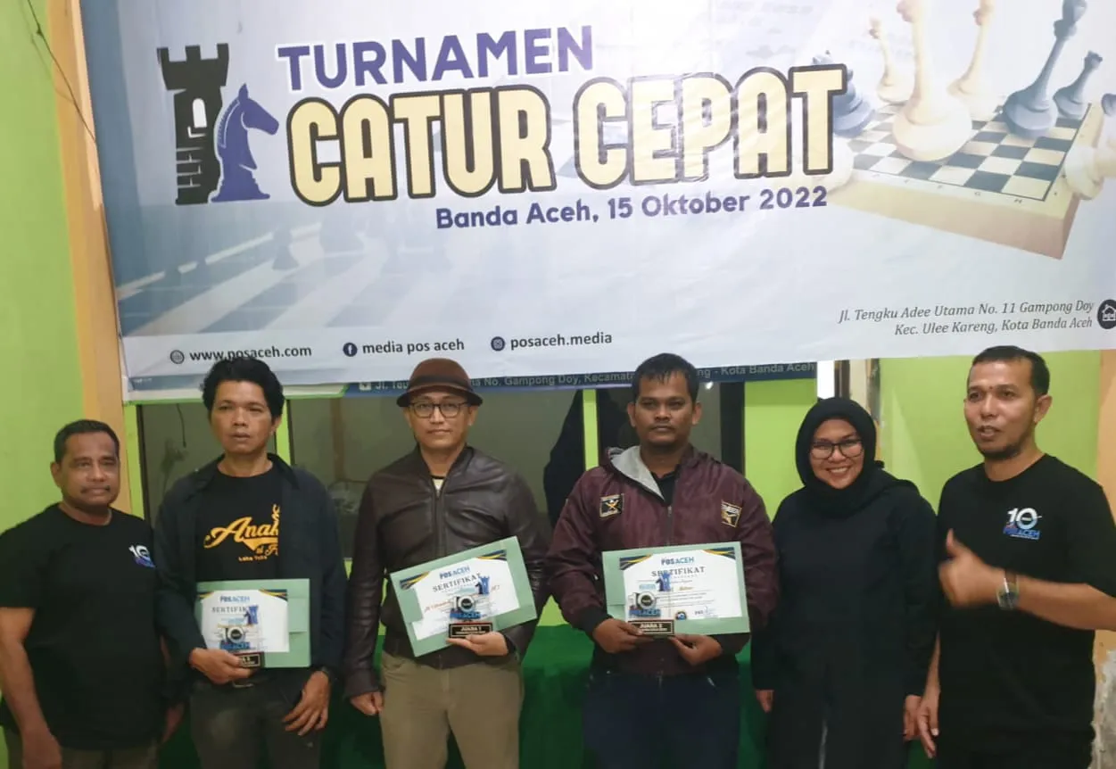 MF Hendrik FS Juara Catur Cepat HUT POS Aceh
