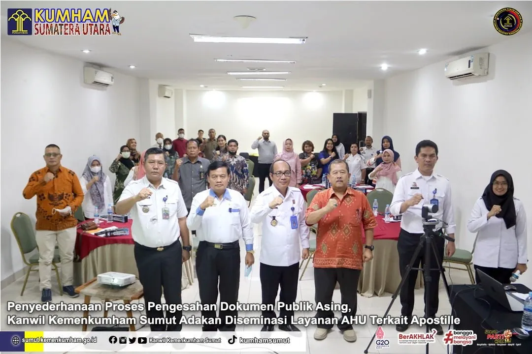 Kanwil Kemenkumham Sumut Adakan Diseminasi Layanan AHU Terkait Apostille