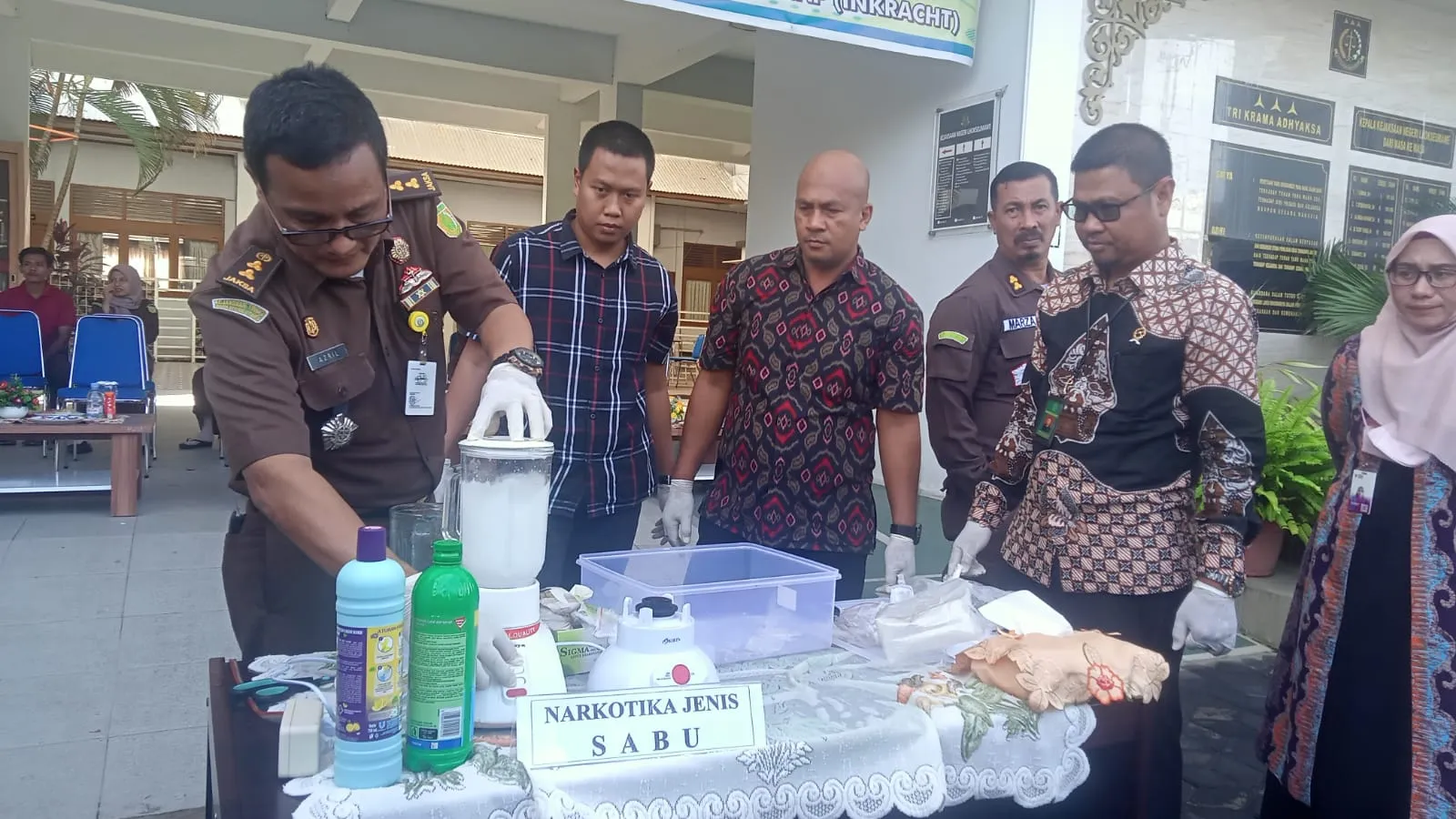 Kejari Lhokseumawe Musnahkan BB 3 Kg Sabu