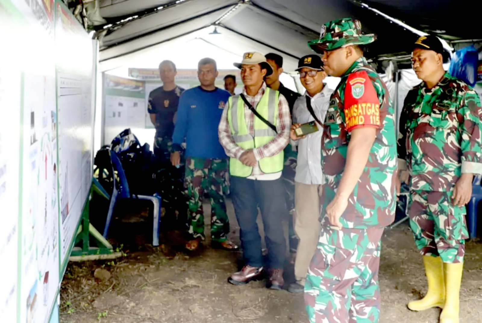 Dansatgas TMMD Pidie Instruksikan Data Pos Kotis Harus Transparan