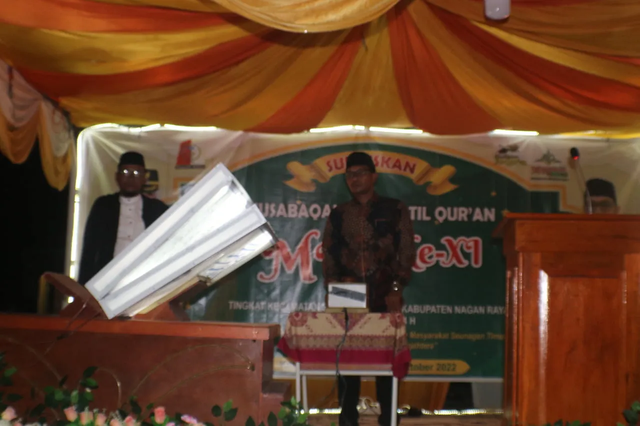 Camat Buka MTQ XI Tingkat Kecamatan Seunagan Timur