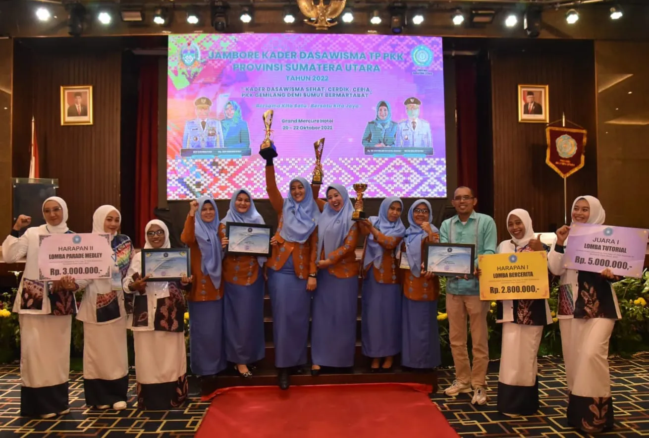 TP PKK Batubara Boyong Piala Jambore Kader Dasawisma Provsu