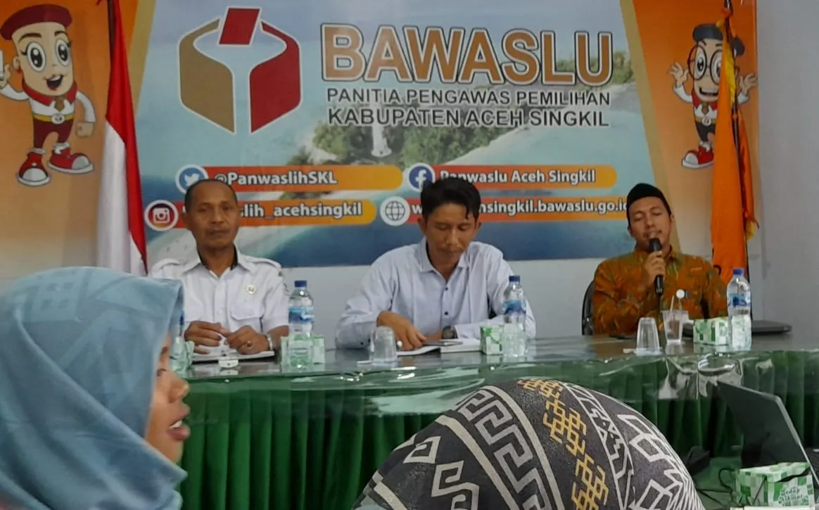 Panwaslih Aceh Singkil Umumkan 33 Nama Anggota Panwaslu Kecamatan, Ini Daftarnya