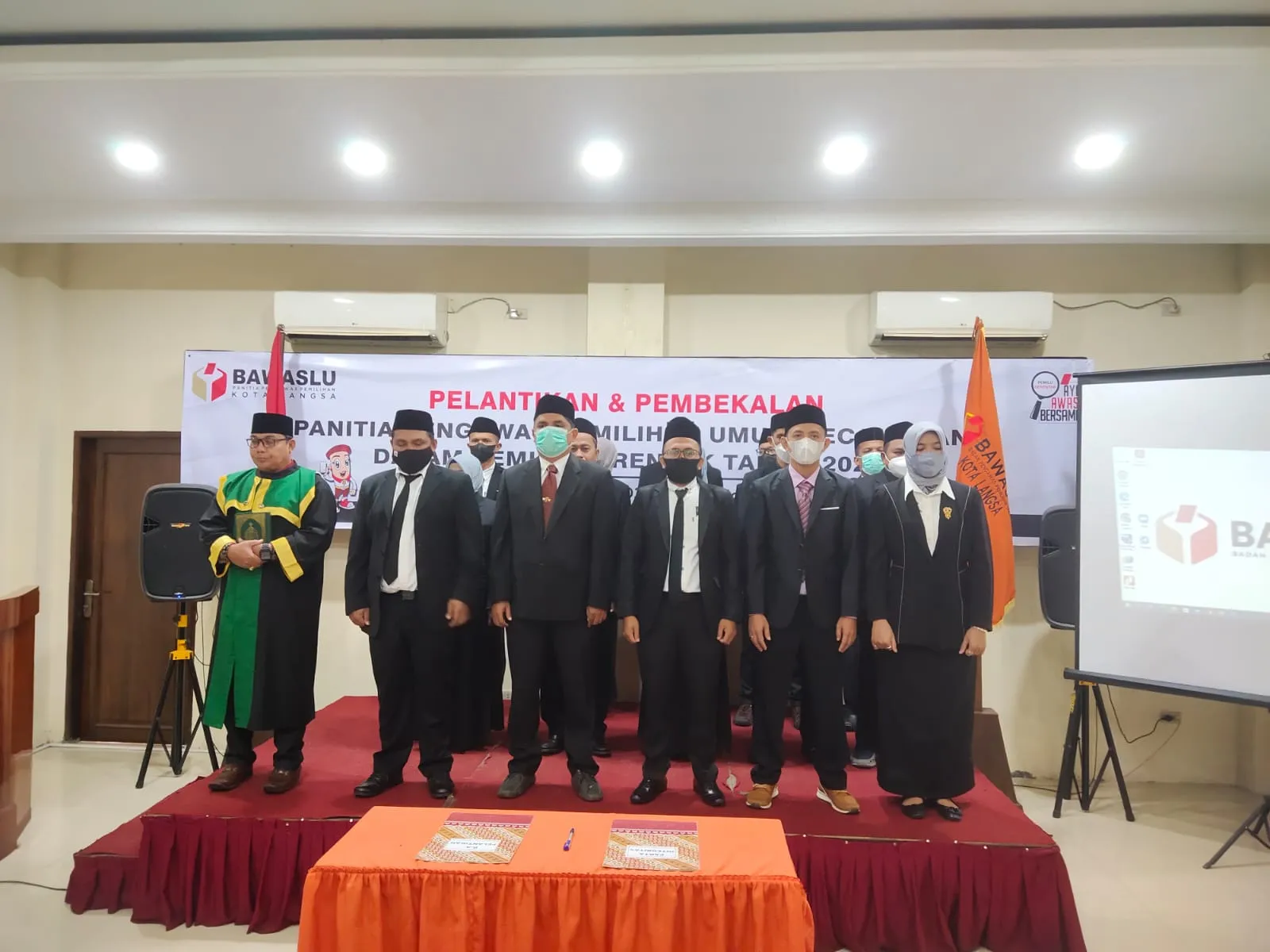Panwaslih Kota Langsa Lantik 15 Panwaslu Kecamatan