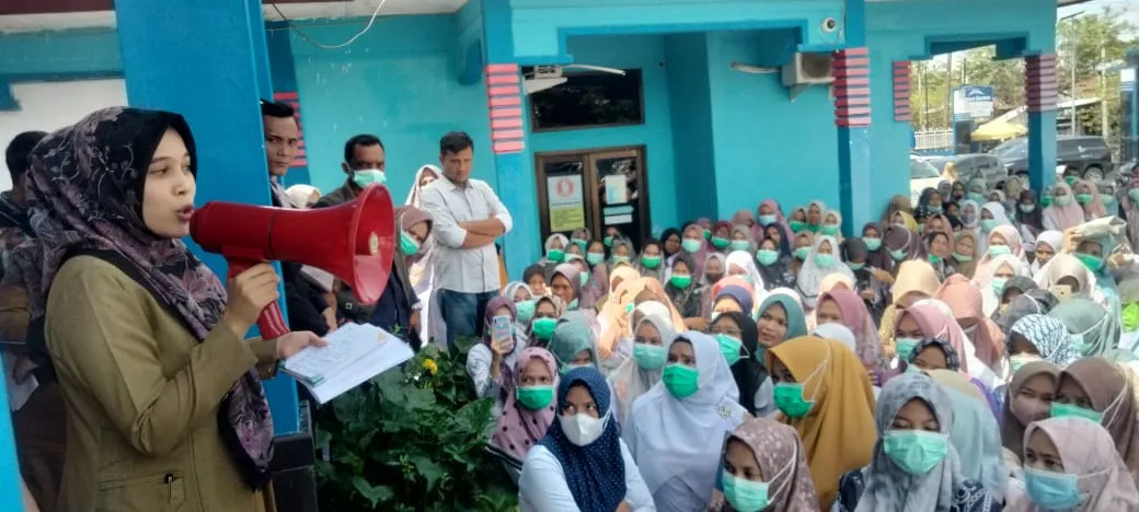 Ratusan THL Demo RSUD-SIM, Massa Ancam Mogok