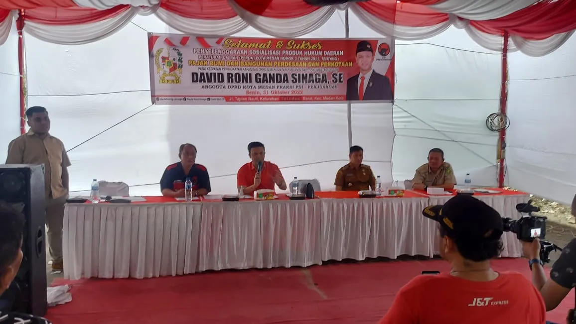 Sosper Anggota DPRD Kota Medan, David Roni Ingatkan Warga Tidak Telat Bayar PBB