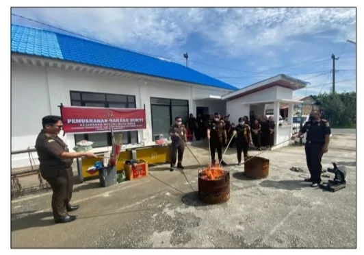 Kejari Batubara Musnahkan Barang Bukti Narkotika