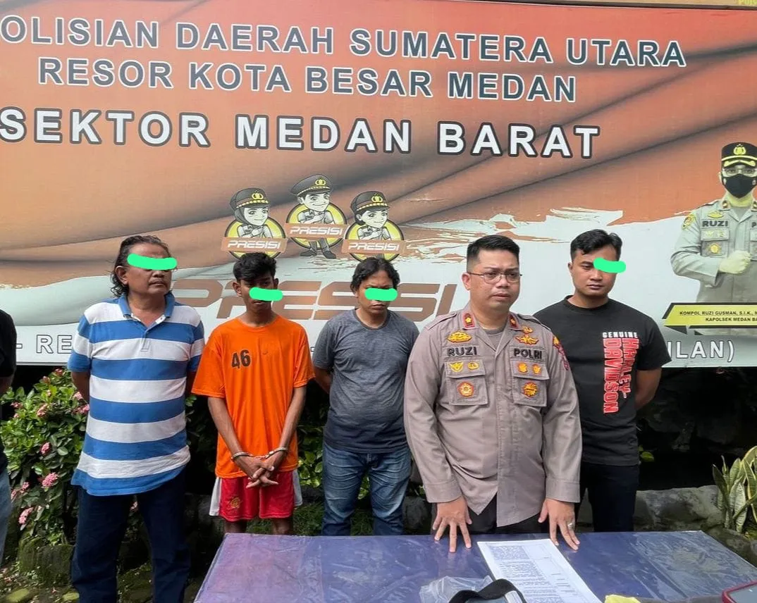 Polsek Medan Barat Ringkus Komplotan Geng Motor